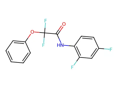 N-(2,4-difluorophenyl)-2,2-difluoro-2-phenoxyacetamide structure