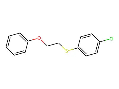 1-Chloro-4-[(2-phenoxyethyl)sulfanyl]benzene structure