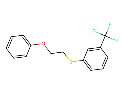 1-(2-Phenoxyethylsulfanyl)-3-(trifluoromethyl)benzene structure
