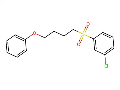 1-Chloro-3-(4-phenoxybutylsulfonyl)benzene structure