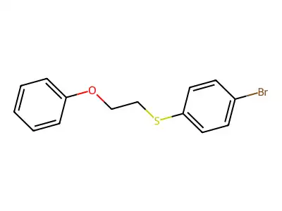 1-Bromo-4-[(2-phenoxyethyl)sulfanyl]benzene structure