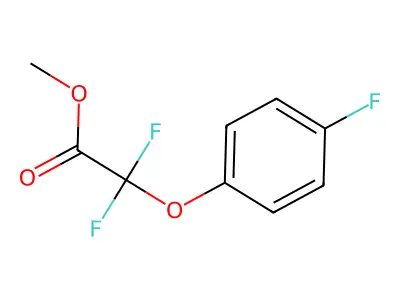 Methyl 2,2-difluoro-2-(4-fluorophenoxy)acetate structure