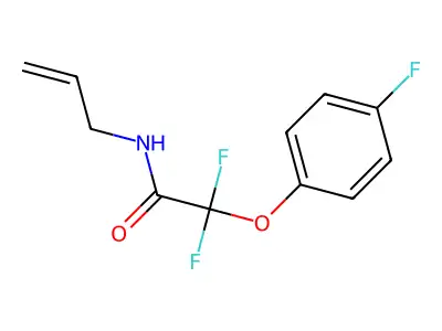 N-allyl-2,2-difluoro-2-(4-fluorophenoxy)acetamide structure
