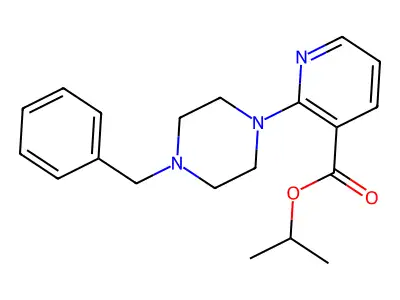Propan-2-yl 2-(4-benzylpiperazin-1-yl)pyridine-3-carboxylate structure