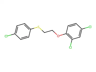 2,4-Dichloro-1-{2-[(4-chlorophenyl)sulfanyl]ethoxy}benzene structure