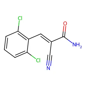 2-Cyano-3-(2,6-dichlorophenyl)prop-2-enamide structure