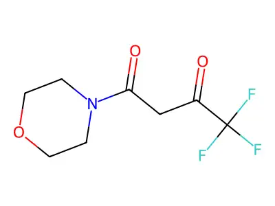 4,4,4-Trifluoro-1-morpholino-1,3-butanedione structure