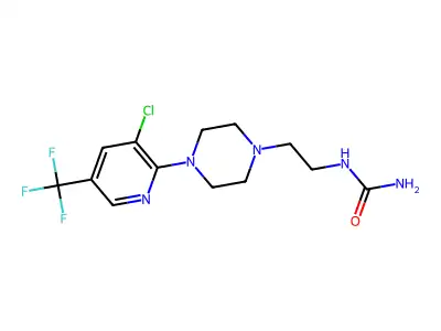 N-(2-{4-[3-chloro-5-(trifluoromethyl)-2-pyridinyl]piperazino}ethyl)urea structure