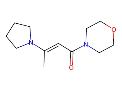 1-Morpholin-4-yl-3-pyrrolidin-1-ylbut-2-en-1-one structure
