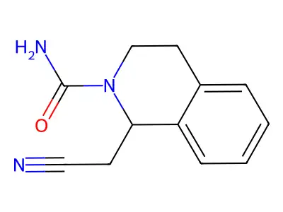 1-(cyanomethyl)-3,4-dihydro-2(1H)-isoquinolinecarboxamide structure