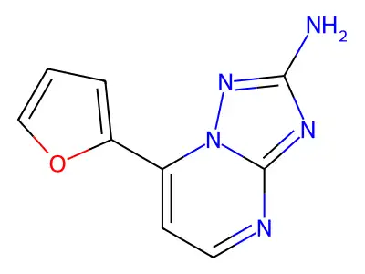 7-(2-Furyl)[1,2,4]triazolo[1,5-a]pyrimidin-2-ylamine structure