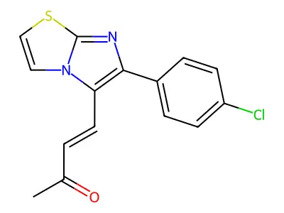4-[6-(4-Chlorophenyl)imidazo[2,1-b][1,3]thiazol-5-yl]but-3-en-2-one structure