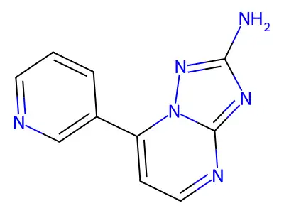 7-(3-Pyridinyl)[1,2,4]triazolo[1,5-a]pyrimidin-2-amine structure