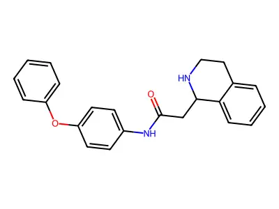 N-(4-phenoxyphenyl)-2-(1,2,3,4-tetrahydroisoquinolin-1-yl)acetamide structure