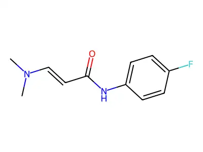 3-(dimethylamino)-N-(4-fluorophenyl)prop-2-enamide structure