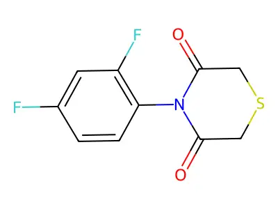 4-(2,4-Difluorophenyl)thiomorpholine-3,5-dione structure