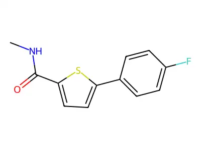 5-(4-fluorophenyl)-N-methylthiophene-2-carboxamide structure