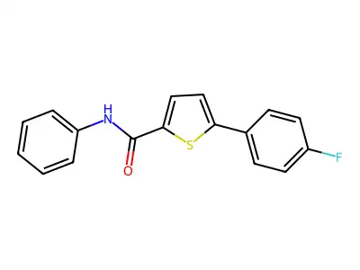 5-(4-fluorophenyl)-N-phenylthiophene-2-carboxamide structure