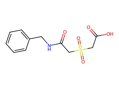 2-[2-(Benzylamino)-2-oxoethyl]sulfonylacetic acid structure