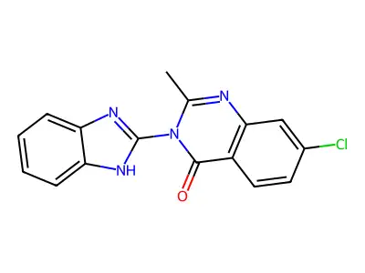 3-(1H-Benzimidazol-2-yl)-7-chloro-2-methyl-4(3H)-quinazolinone structure