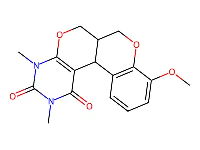 14-methoxy-4,6-dimethyl-8,12-dioxa-4,6-diazatetracyclo[8.8.0.0^{2,7}.0^{13,18}]octadeca-2(7),13(18),14,16-tetraene-3,5-dione structure