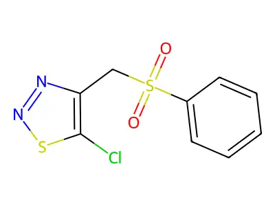 5-Chloro-4-[(phenylsulfonyl)methyl]-1,2,3-thiadiazole structure