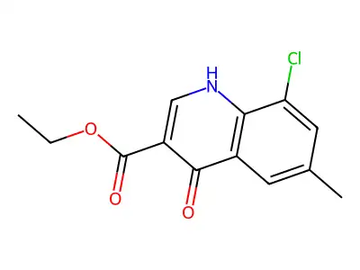 8-Chloro-4-hydroxy-6-methylquinoline-3-carboxylic acid ethyl ester structure