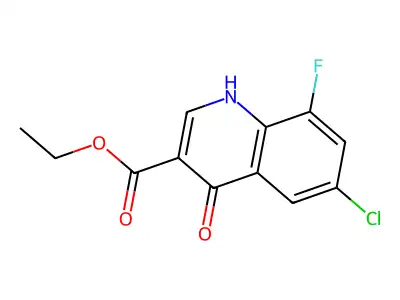 Ethyl 6-chloro-8-fluoro-4-hydroxyquinoline-3-carboxylate structure