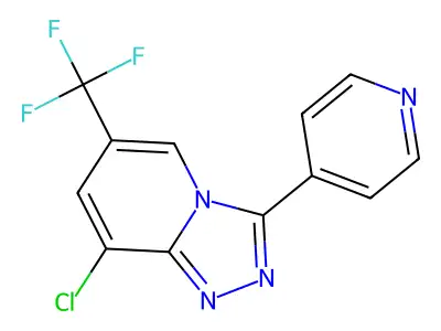 8-Chloro-3-(4-pyridinyl)-6-(trifluoromethyl)[1,2,4]triazolo[4,3-a]pyridine structure