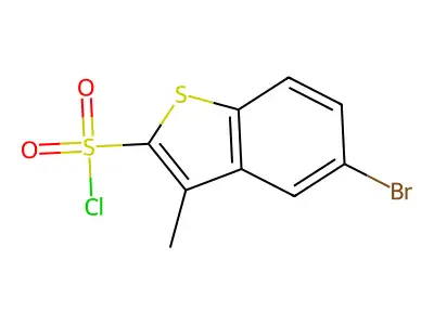 5-Bromo-3-methylbenzo[b]thiophene-2-sulphonyl chloride structure
