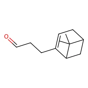 Bicyclo(3.1.1)hept-2-ene-2-propanal, 6,6-dimethyl- structure