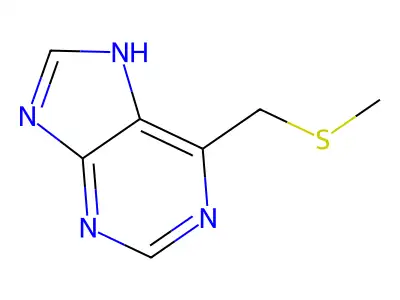 6-(methylsulfanylmethyl)-5H-purine structure