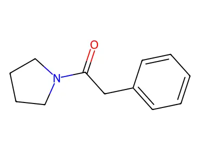 1-(Phenylacetyl)pyrrolidine structure