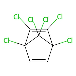 1,2,3,4,7,7-Hexachlorobicyclo(2.2.1)hepta-2,5-diene structure