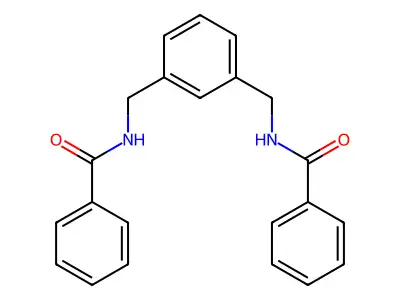 N,N'-m-Xylylen-bis-benzamid structure