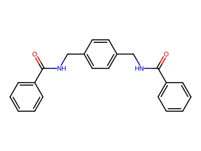 Benzene, 1,4-bis(benzoylaminomethyl)- structure