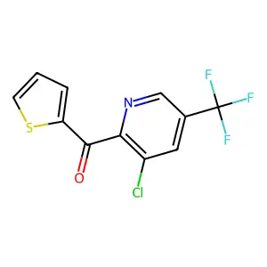 [3-Chloro-5-(trifluoromethyl)-2-pyridinyl](2-thienyl)methanone structure