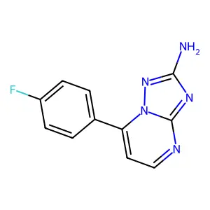 7-(4-Fluorophenyl)-[1,2,4]triazolo[1,5-a]pyrimidin-2-amine structure