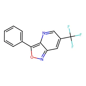 3-Phenyl-6-(trifluoromethyl)-[1,2]oxazolo[4,3-b]pyridine structure
