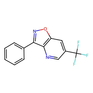 3-Phenyl-6-(trifluoromethyl)isoxazolo[4,5-b]pyridine structure