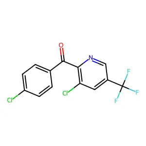 (4-Chlorophenyl)[3-chloro-5-(trifluoromethyl)-2-pyridinyl]methanone structure