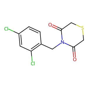 4-[(2,4-Dichlorophenyl)methyl]thiomorpholine-3,5-dione structure