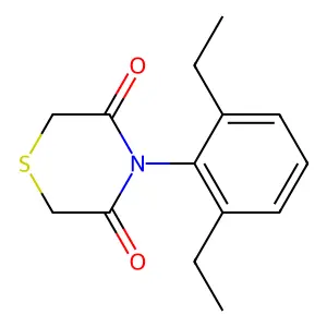 4-(2,6-Diethylphenyl)thiomorpholine-3,5-dione structure