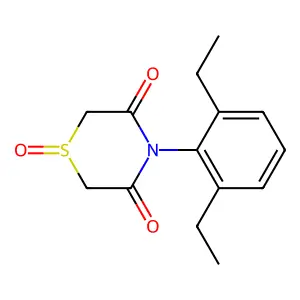 4-(2,6-Diethylphenyl)-1lambda~4~,4-thiazinane-1,3,5-trione structure