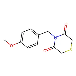 4-(4-Methoxybenzyl)-3,5-thiomorpholinedione structure
