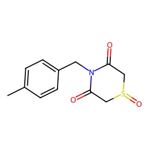 4-(4-Methylbenzyl)-1lambda~4~,4-thiazinane-1,3,5-trione structure