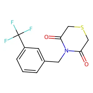 4-[3-(Trifluoromethyl)benzyl]-3,5-thiomorpholinedione structure