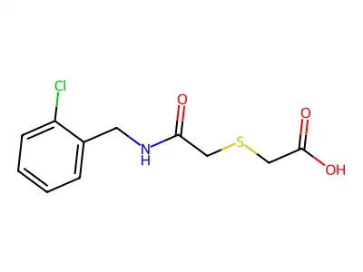 2-[({[(2-Chlorophenyl)methyl]carbamoyl}methyl)sulfanyl]acetic acid structure