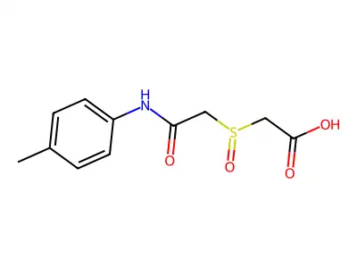 2-[2-(4-Methylanilino)-2-oxoethyl]sulfinylacetic acid structure