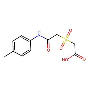 2-{[2-Oxo-2-(4-toluidino)ethyl]sulfonyl}acetic acid structure